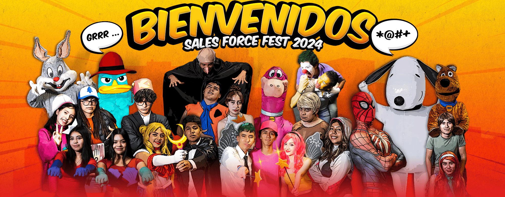 PERSONAJES WEB-BIENVENIDOS